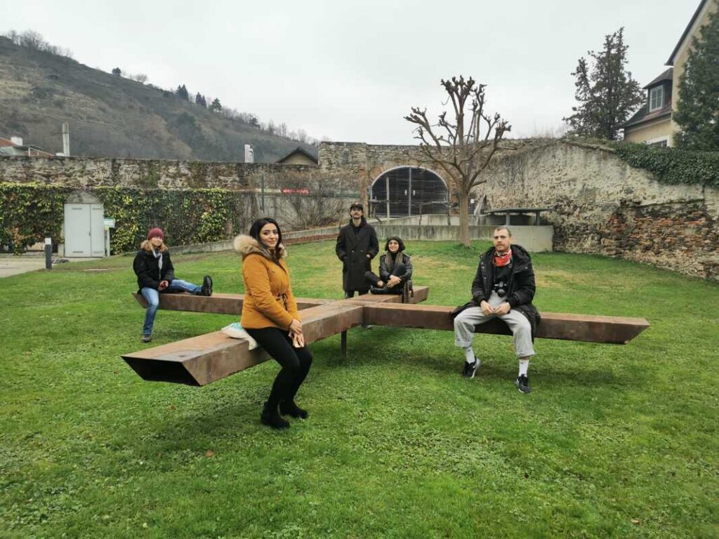 Artist from the AIR program in Krems, Austria, with whom I shared my stay, December 2019