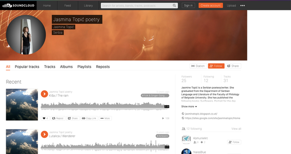 CLICK ON PHOTO TO GO TO SOUNDCLOUD AND LISTEN